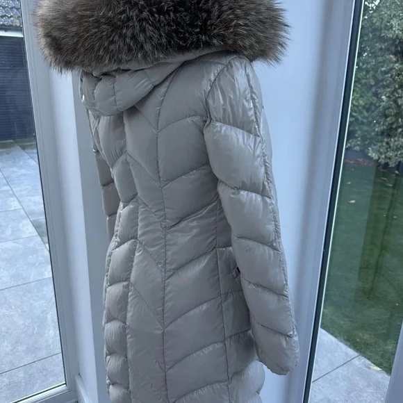 Gorgeous Moncler Albizia or Fulmarus long goose down coat.
